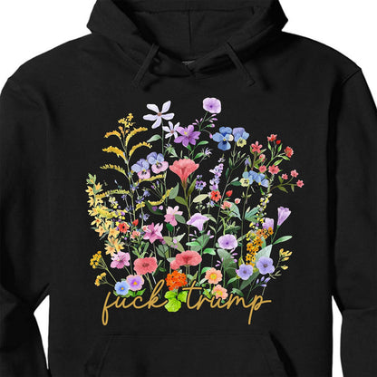 Subtle Fuck Trump Shirt - Ditsy Floral 8647 Anti Trump Tee, Democrat & Anti Republican Parody Shirt 682195