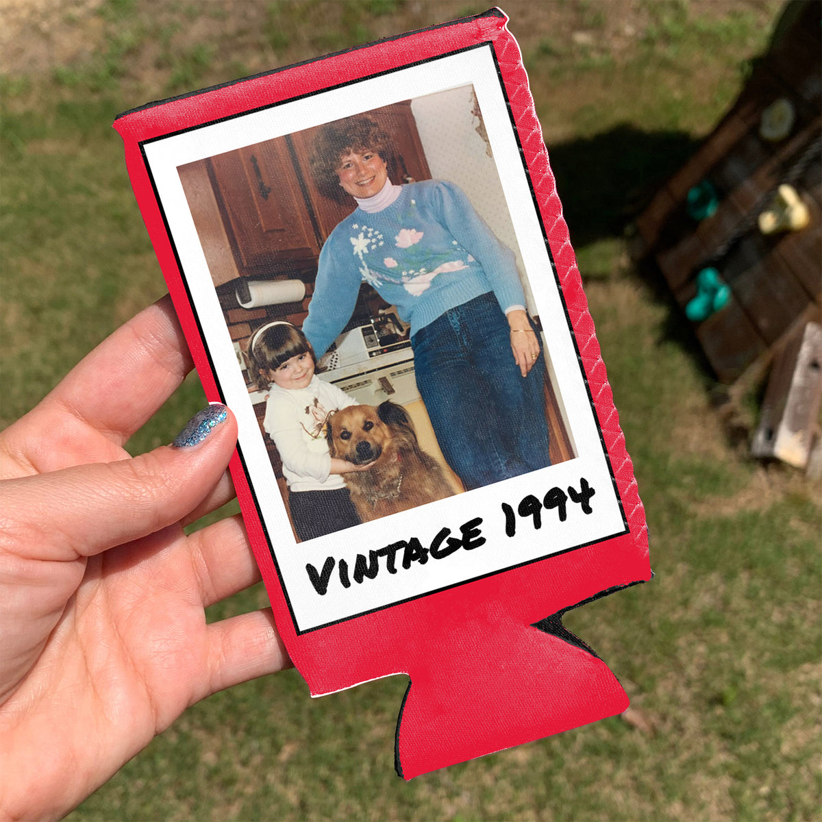 Personalized Insulated Can Cooler | Custom Vintage Year and Text Can Sleeve | Funny Milestone Birthday Favor | Can Holder Gift for Him Her | 682409