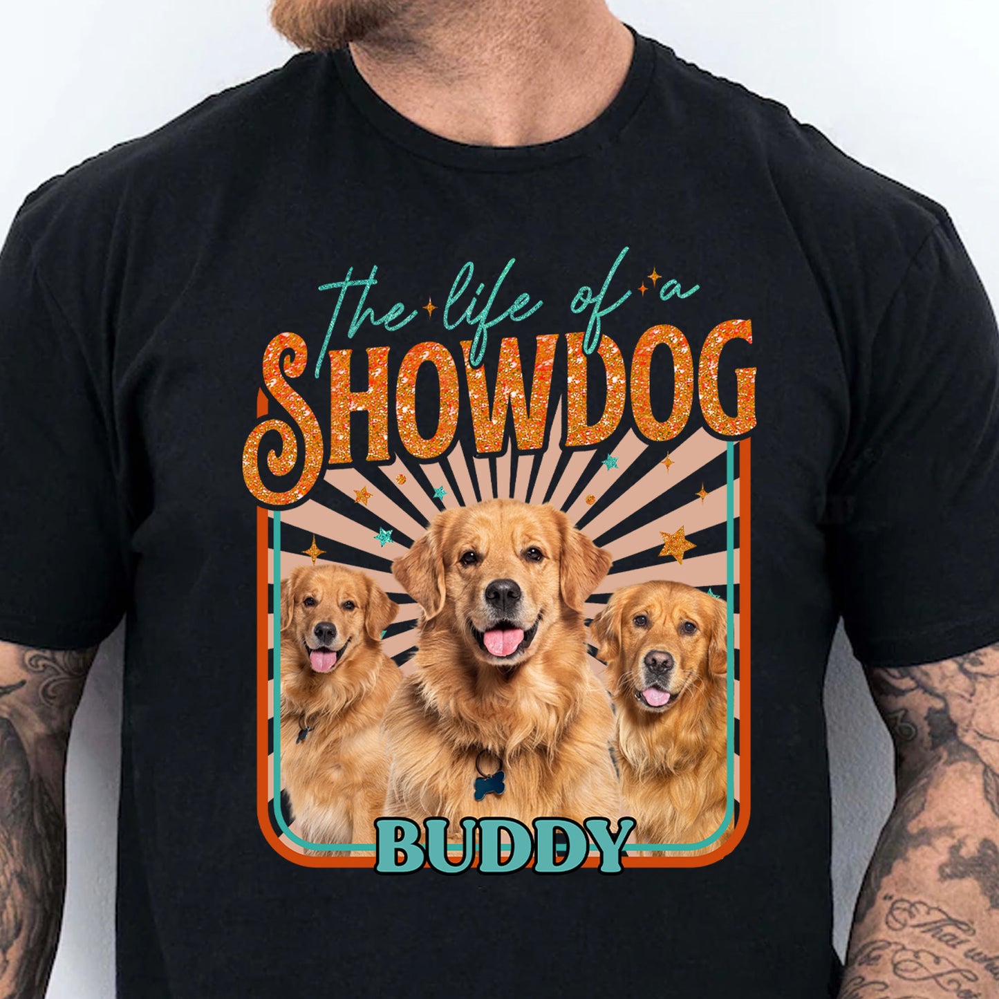 Custom Dog Photo The Life Of A ShowDog Shirt | Showdog Era Retro Tee | Custom Vintage Pet Shirt 683218
