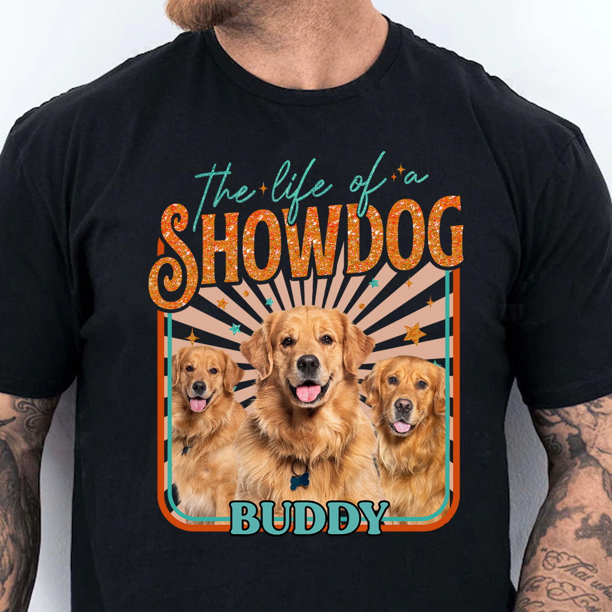 Custom Dog Photo The Life Of A ShowDog Shirt | Showdog Era Retro Tee | Custom Vintage Pet Shirt 683218