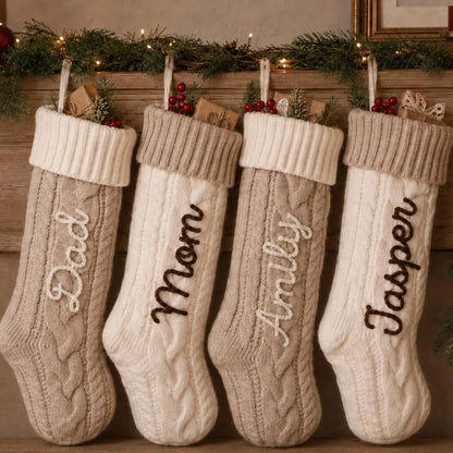 Personalized Christmas Stockings with Name, Holiday Decor, Cozy Winter Gift 686740 WFD