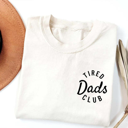 Tired Dads Club Shirt, Funny Dad Life Humor, Father's Day Gifts, Car Track Play Mat Tee Pocket & Back Bright Shirt WFD