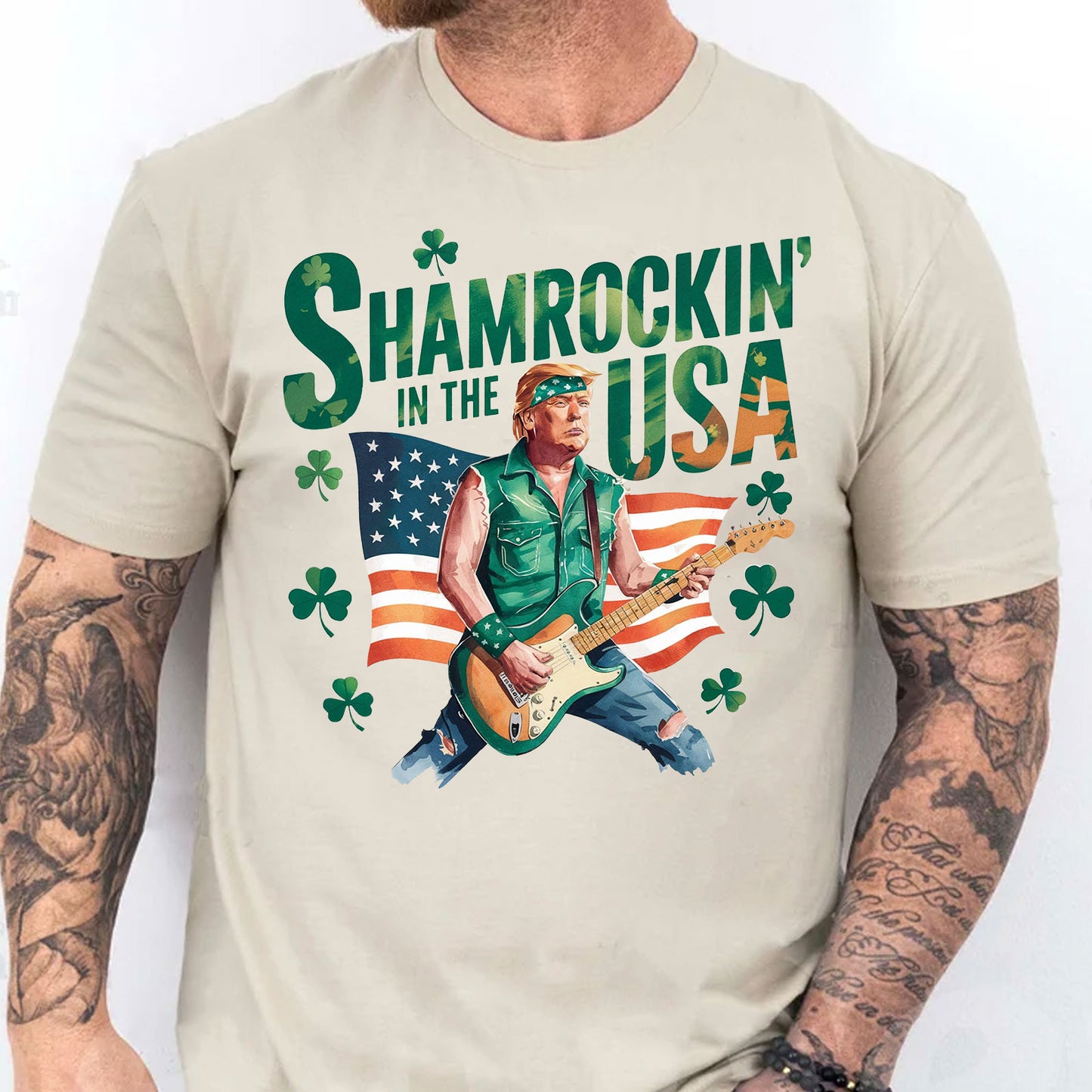 Trump Shamrockin' In USA Shirt | Trump St.Patrick Shirt |Trump 2025 Shirt |Trump St.Patricks Day 682020 - GOP