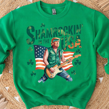 Trump Shamrockin' In USA Shirt | Trump St.Patrick Shirt |Trump 2025 Shirt |Trump St.Patricks Day 682020 - GOP