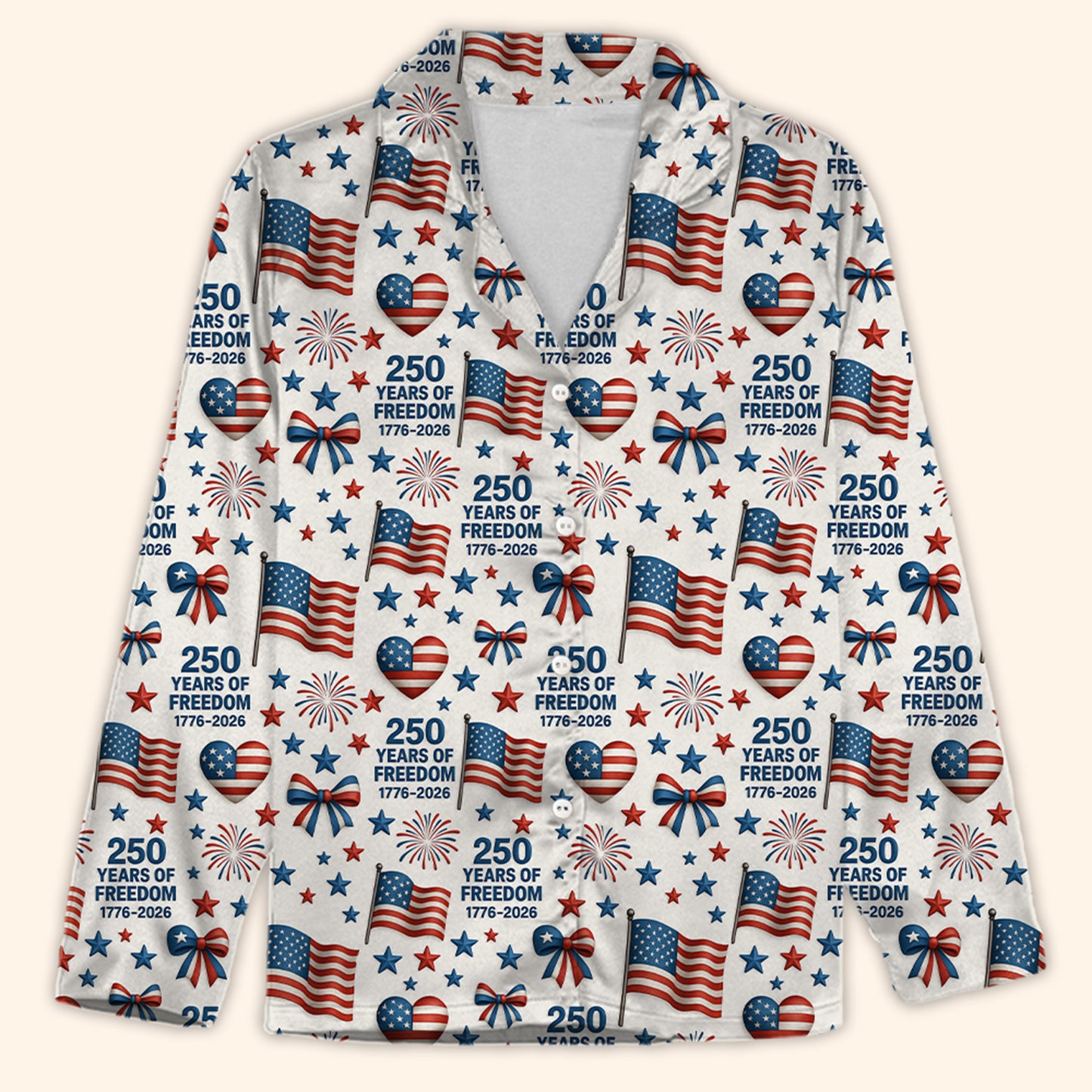 250 Years of Freedom Pajamas | Patriotic 1776–2026 Pajamas | Happy 250th Birthday Pajamas for Christmas 683443