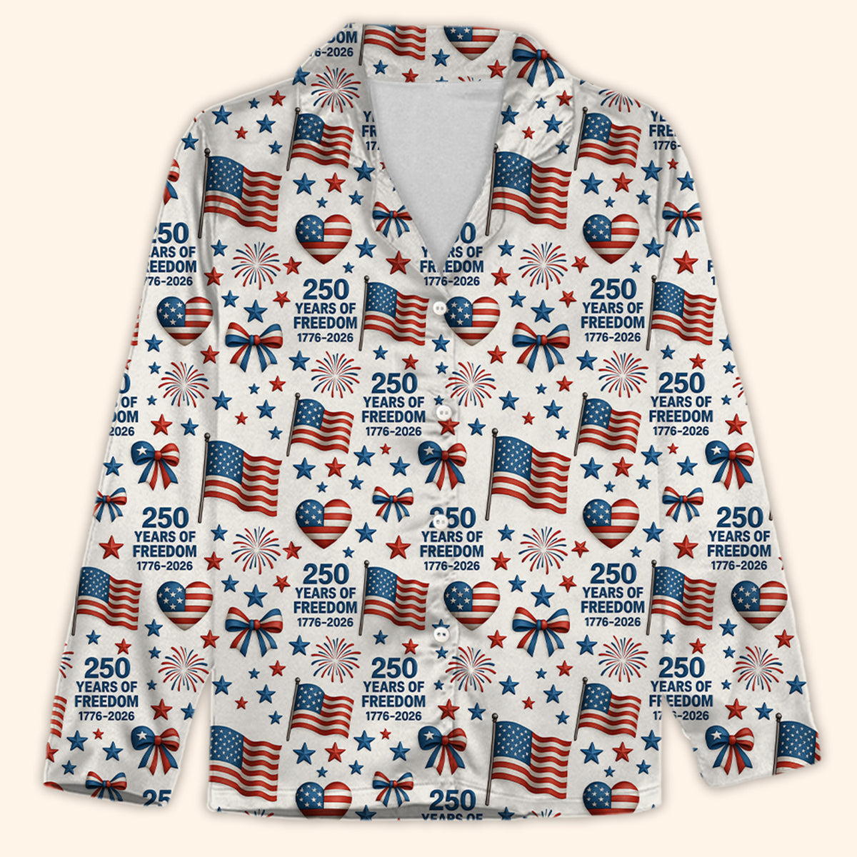 250 Years of Freedom Pajamas | Patriotic 1776–2026 Pajamas | Happy 250th Birthday Pajamas for Christmas 683443