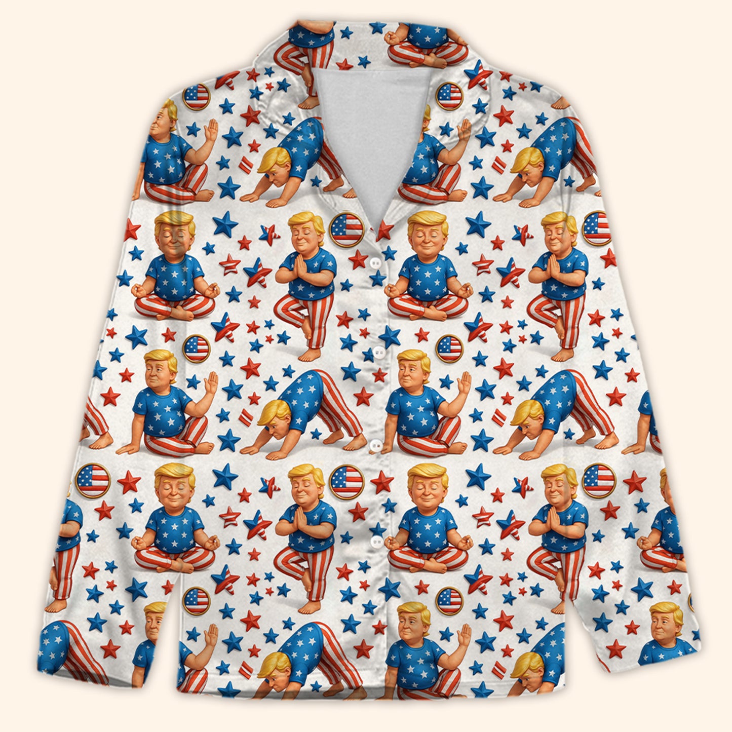 President Donald Trump Pajamas, Funny Trump Yoga Pajamas, Trump Pajamas For Christmas 683445 - GOP