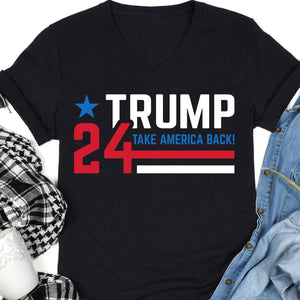 Take America Back 2024 Shirt | Donald Trump Homage Shirt | Donald Trump Fan Tees T957 - GOP