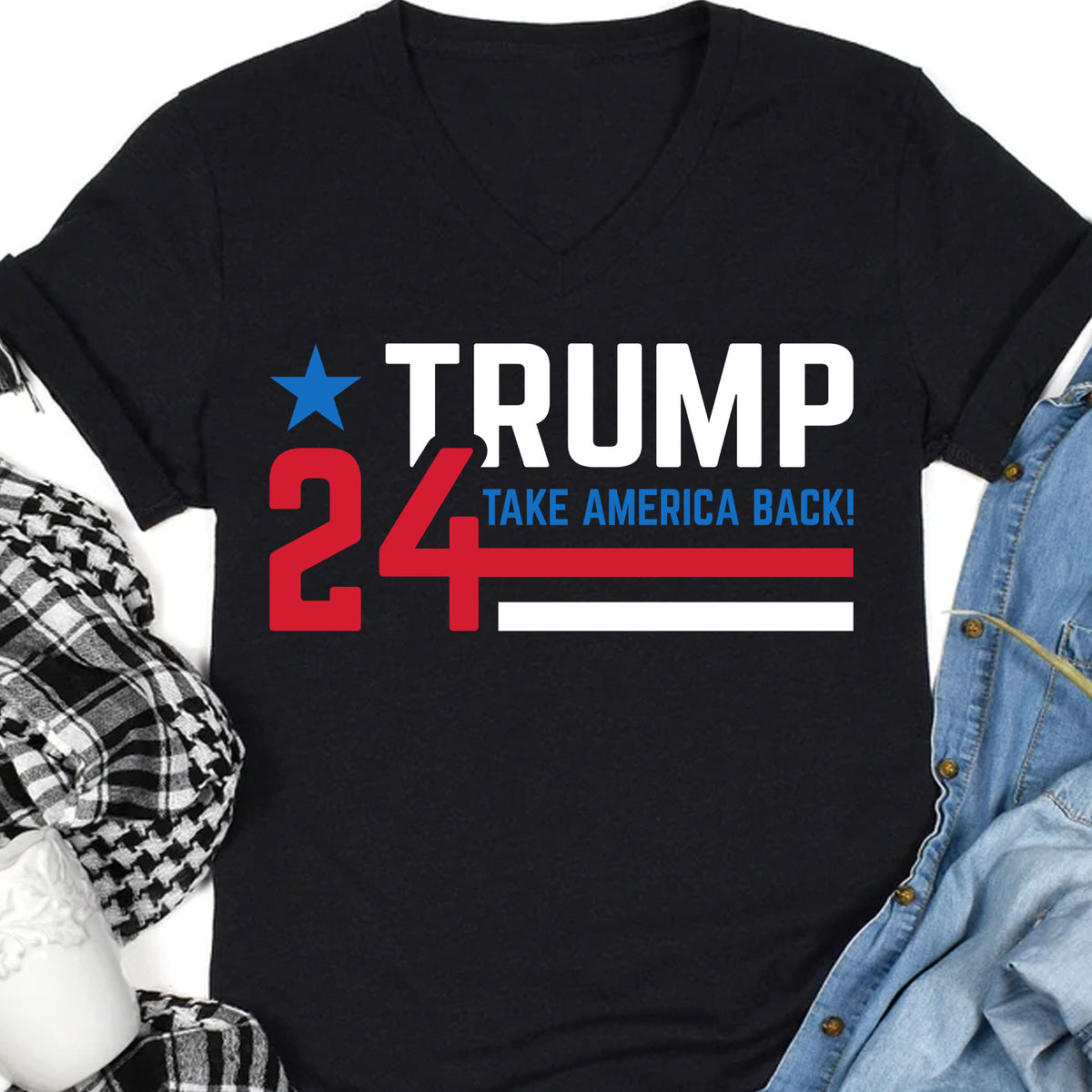 Take America Back 2024 Shirt | Donald Trump Homage Shirt | Donald Trump Fan Tees T957 - GOP