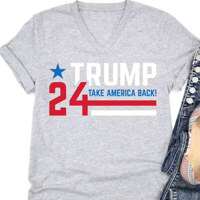 Take America Back 2024 Shirt | Donald Trump Homage Shirt | Donald Trump Fan Tees T957 - GOP