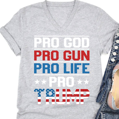 Pro Trump 2024 Shirt | Donald Trump Homage Shirt | Donald Trump Fan Tees T958 - GOP