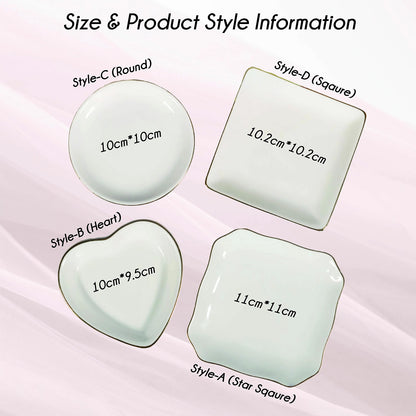 Personalized Birth Flower Trinket Dish | Custom Watercolor Flower Ring Dish | Birthday Jewelry Dish 684394