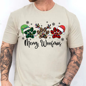 Merry Woofmas Sweatshirt, Pet Lovers Christmas Sweatshirt, Happy Christmas Ugly Sweatshirt - K1491