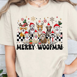 Merry Woofmas Sweatshirt, Pet Lovers Christmas Sweatshirt, Happy Christmas Ugly Sweatshirt - K1492