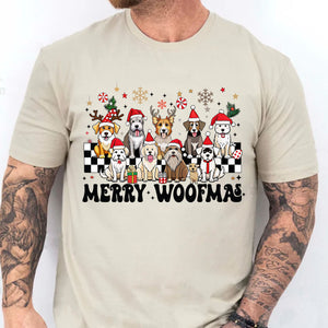 Merry Woofmas Sweatshirt, Pet Lovers Christmas Sweatshirt, Happy Christmas Ugly Sweatshirt - K1492