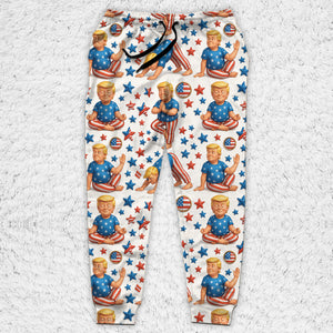 Donald Trump Sweatpants | Funny Trump Yoga Sweatpants | Trump 45 47 Pajama Sweatpants for Christmas 683445 – GOP