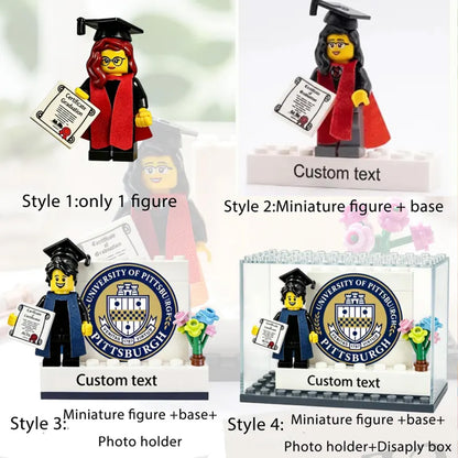 Personalized LEGO Class of 2026 Mini Figure, Custom School Logo Name Graduation Keepsake Gift 685020