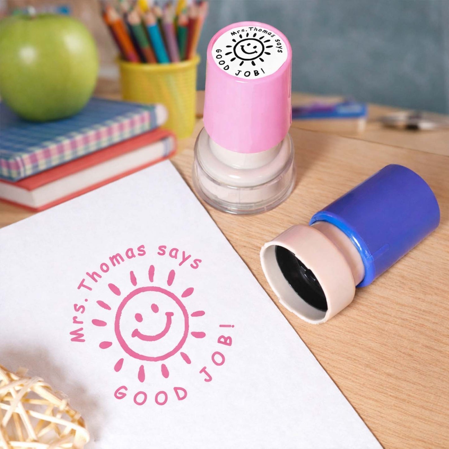 Personalized Teacher Stamp | Custom Classroom Stamp | Encouragement Comments | Teacher’s Day Grading Gift