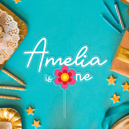 Custom Shape Acrylic Cake Topper | Personalized Gift For Family, Gift for Birthday, Gift for Anniversary 683828