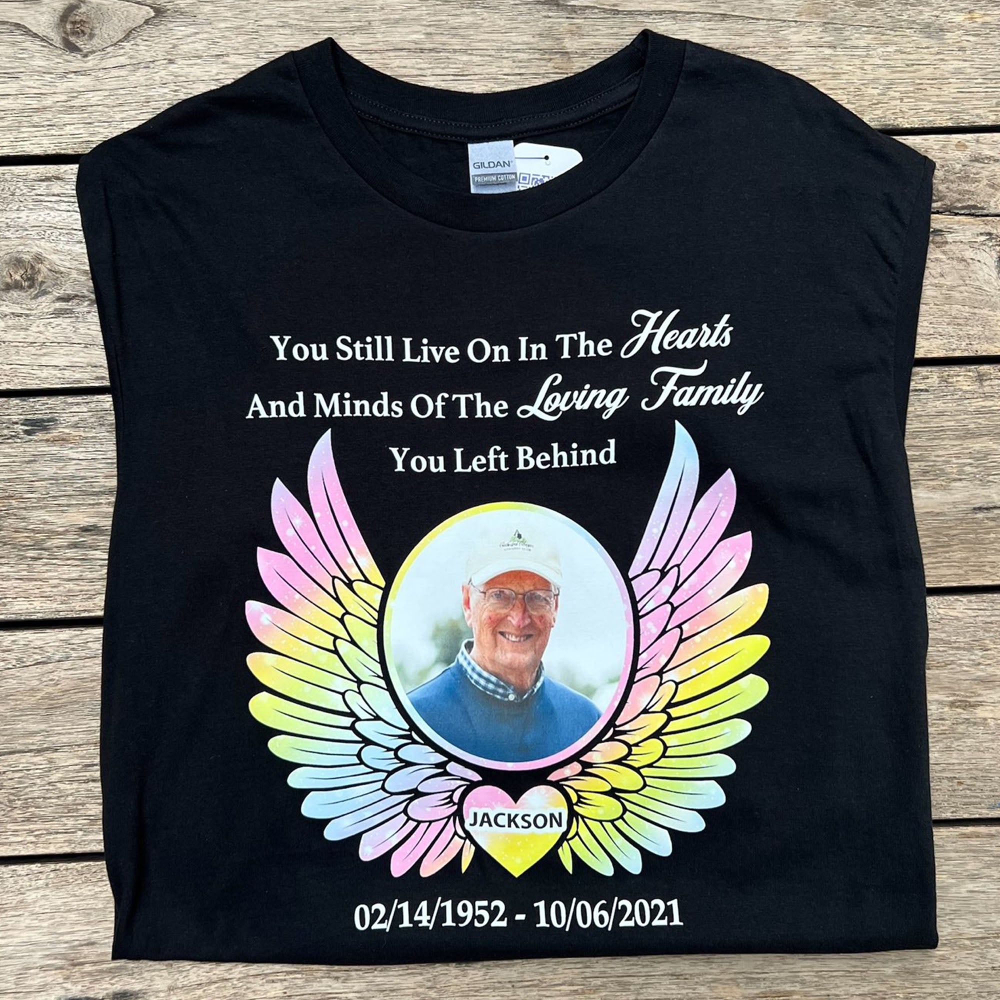 Hearts And Minds Personalized Custom Photo Memorial Shirt C654