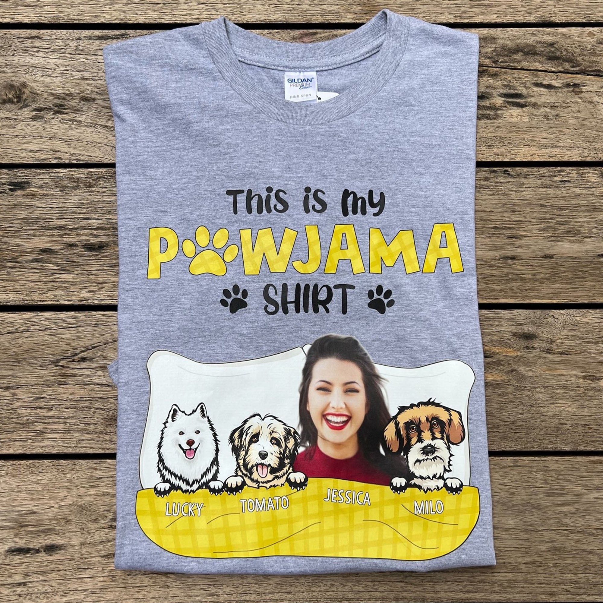 This Is My Pawjama Shirt Personalized Custom Photo Dog Shirt C653V2