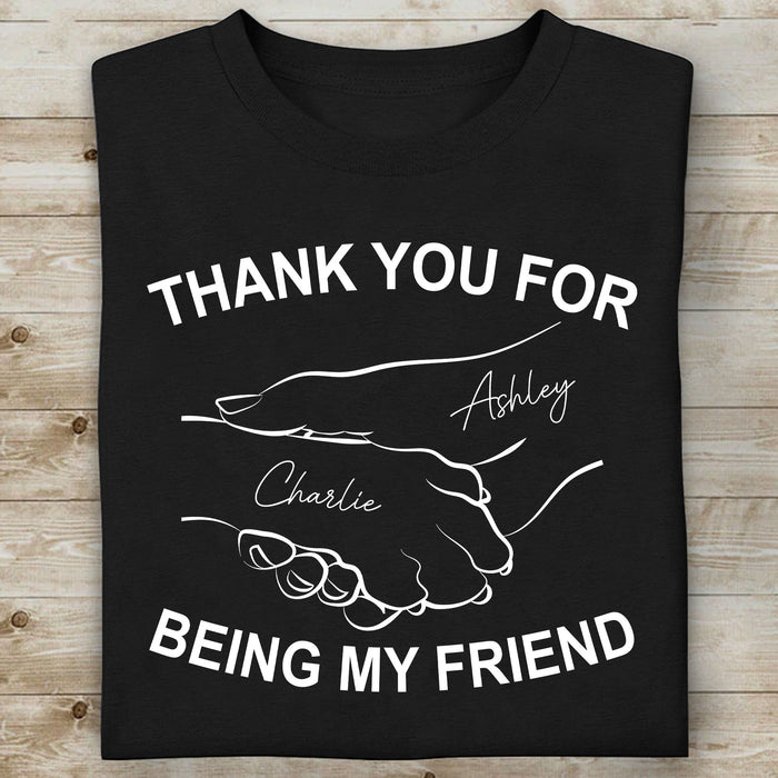 Thank You For Being My Friend Personalized Custom Dog Cat Shirt C661