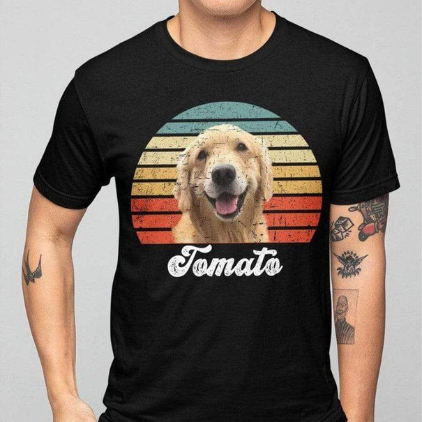 Dog Cat Vintage Retro Photo Shirt Custom Photo Shirt