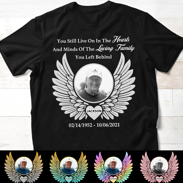 Hearts And Minds Personalized Custom Photo Memorial Shirt C654