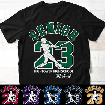 Baseball Softball Senior 2023 Personalized Custom Graduation Shirt C633