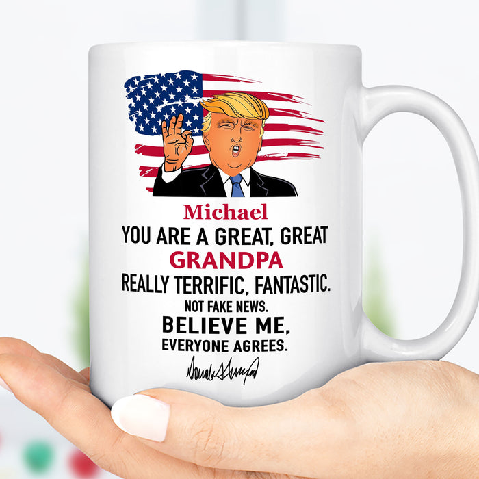 Great Grandpa Great Dad Coffee Trump Mug - GOP
