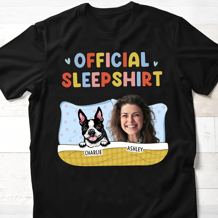 Official Sleepshirt Personalized Custom Photo Dog Shirt C554V1