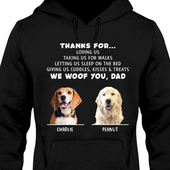 Personalized Custom Photo Dog Shirt Gift For Dad Mom C663