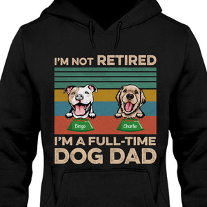 Full-Time Dog Dad Dog Mom Personalized Custom Dog Shirt C524