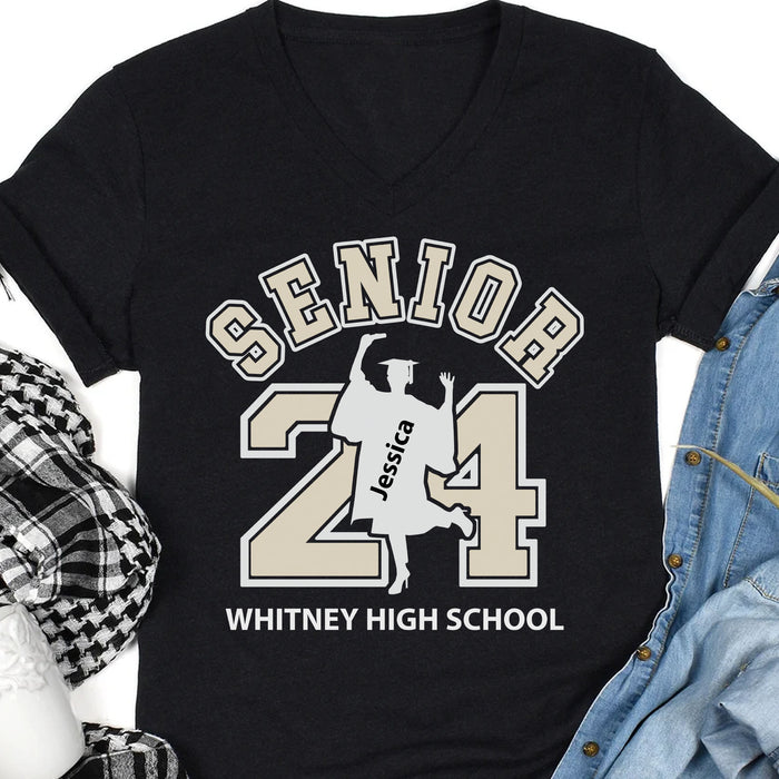 Senior 2024 Personalized Custom Graduation Shirt C630V2