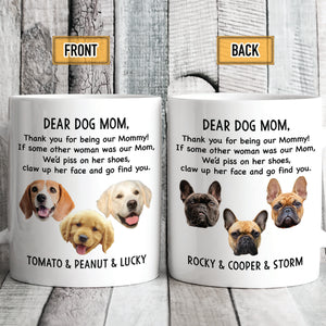 Thank You For Being My Dad Mom Personalized Custom Photo Dog Cat Pet Mug C600