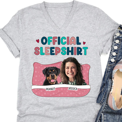 Official Sleepshirt Personalized Custom Photo Dog Cat Shirt C558V2