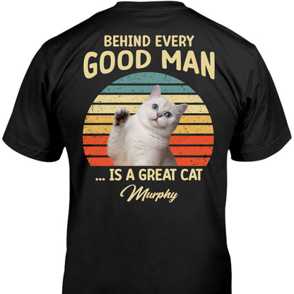 Behind Good Woman Man Personalized Custom Photo Dog Cat Backside Shirt C510