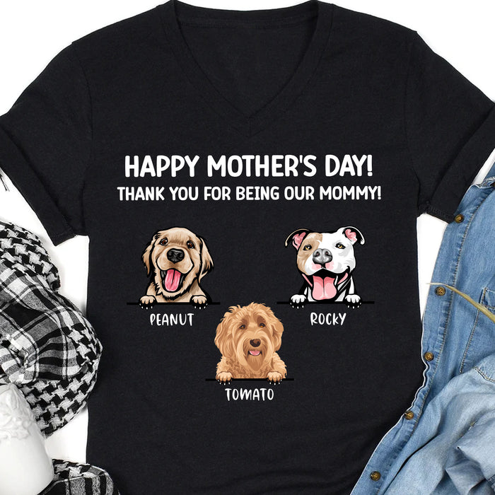 Personalized Custom Photo Dog Cat Dark Shirt Gift For Dad Mom C672