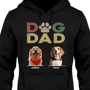 Dog Dad Dog Mom Personalized Custom Photo Dog Shirt C676