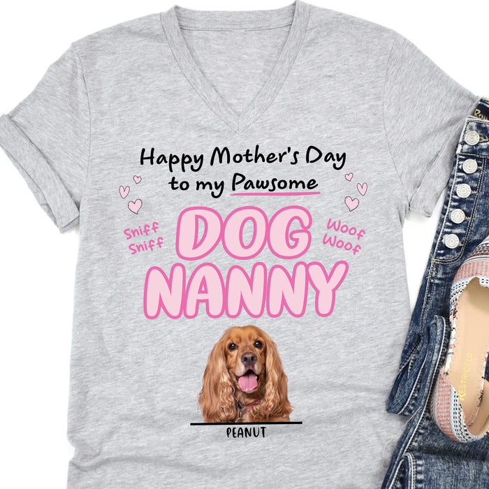 Personalized Custom Photo Dog Shirt Gift For Mom Dad C658