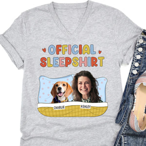 Official Sleepshirt Personalized Custom Photo Dog Cat Shirt C554V3