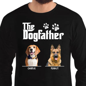 The Dog Father Personalized Custom Photo Dog Dad Shirt C650