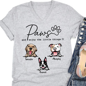 Enjoy The Little Things Personalized Custom Photo Dog Shirt C660