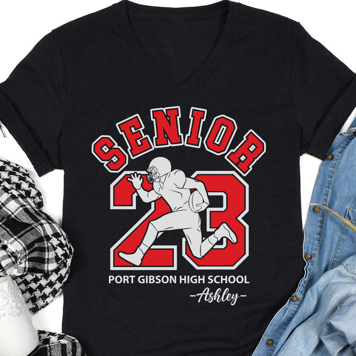 American Football Senior 2023 Personalized Custom Graduation Shirt C633