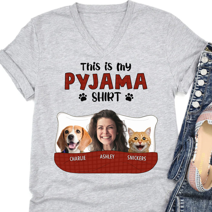 This Is My Pyjama Shirt Personalized Custom Photo Dog Cat Pet Shirt C522V1