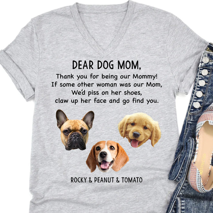 Thank You For Being My Dad Mom Personalized Custom Photo Dog Cat Pet Shirt C600