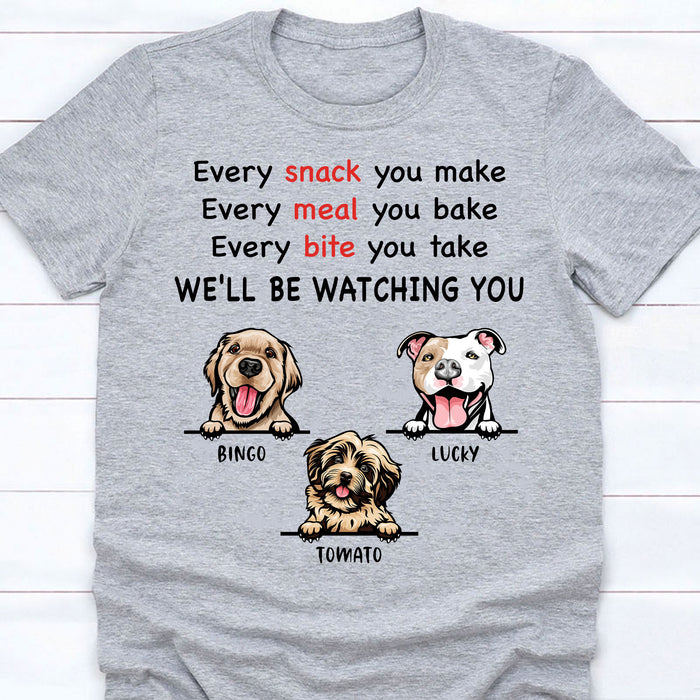 Every Snack You Make Personalized Custom Photo Dog Cat Bright Shirt C664