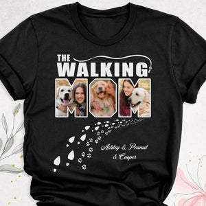 The Walking Dad Mom Personalized Custom Photo Dog Shirt C671