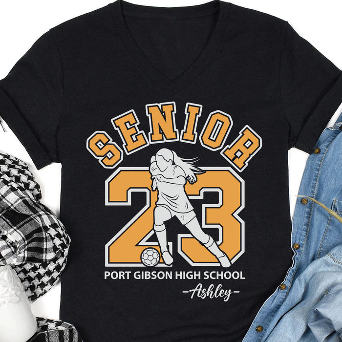 Soccer Senior 2023 Personalized Custom Graduation Shirt C633