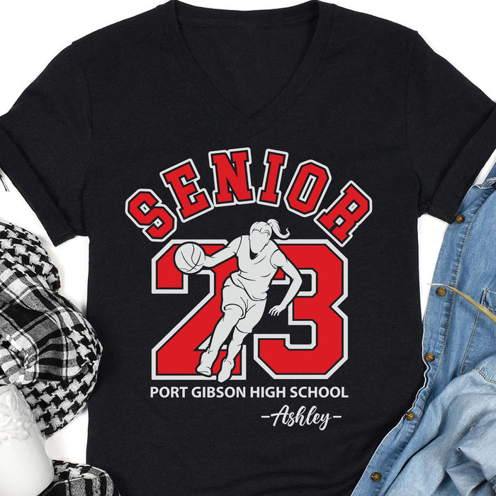 Basketball Senior 2023 Personalized Custom Graduation Shirt C633
